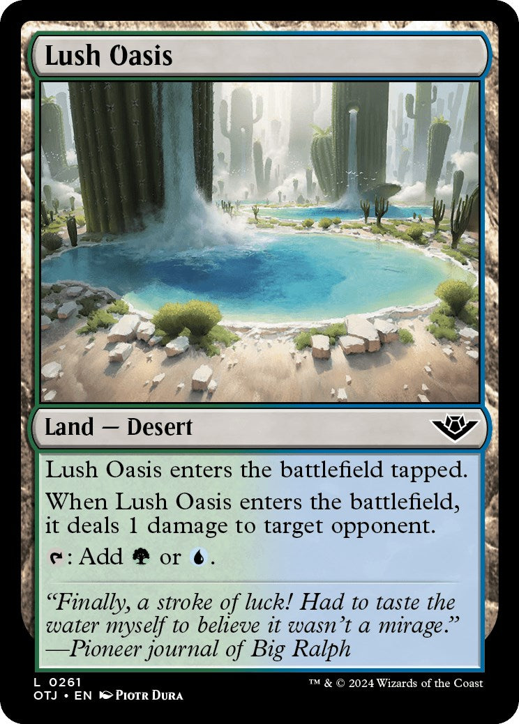 Lush Oasis (Outlaws of Thunder Junction - #261)
