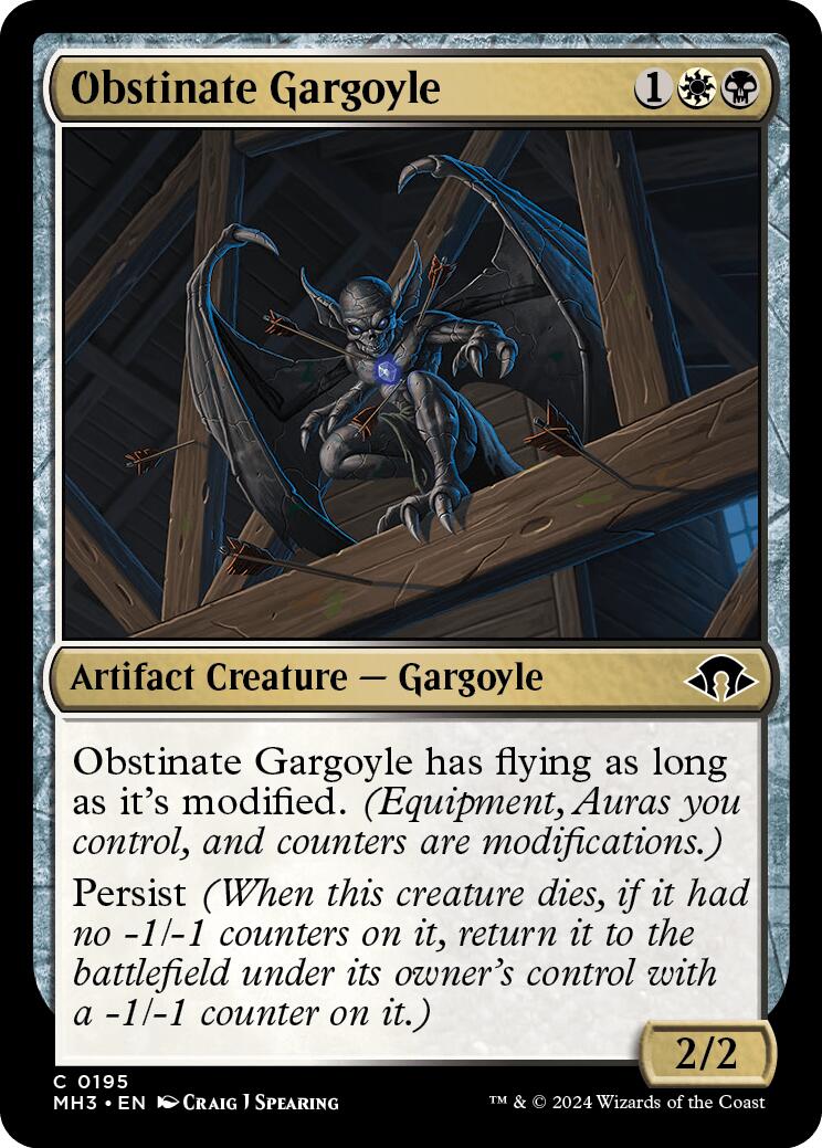 Obstinate Gargoyle (Modern Horizons 3 - #195)