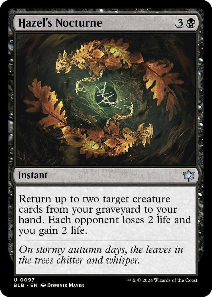 Hazel's Nocturne (Bloomburrow - #97)