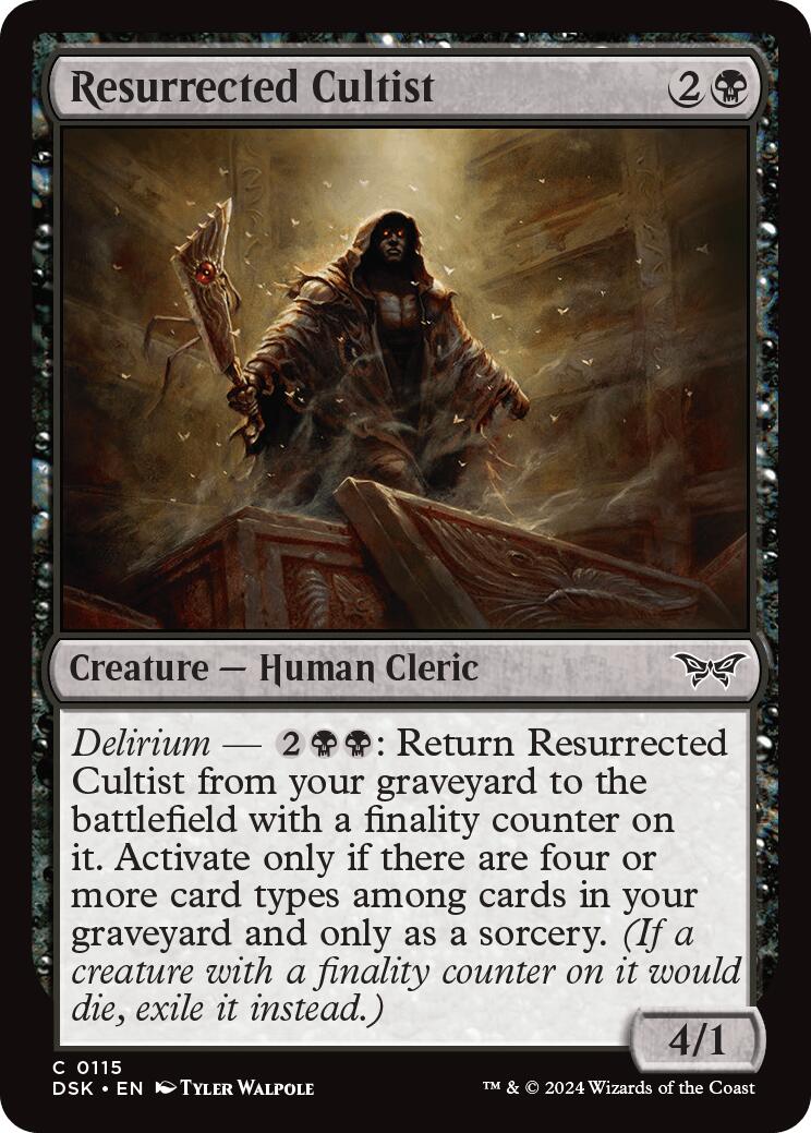 Resurrected Cultist (Duskmourn: House of Horror - #115)