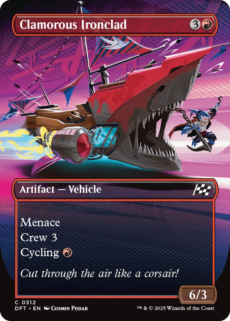 Clamorous Ironclad (Borderless) (Aetherdrift - #312)