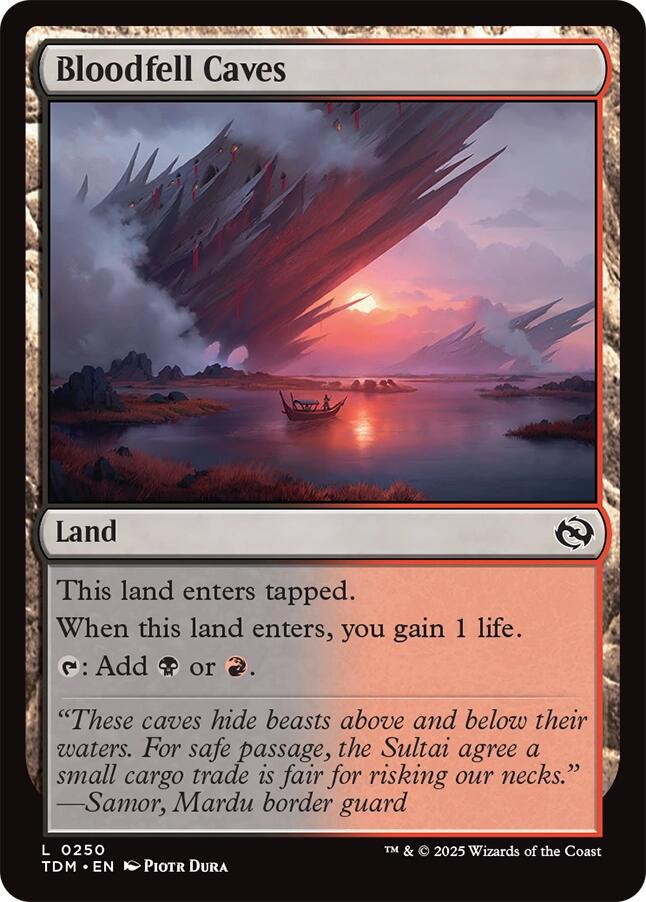 Bloodfell Caves (Tarkir: Dragonstorm - #250)