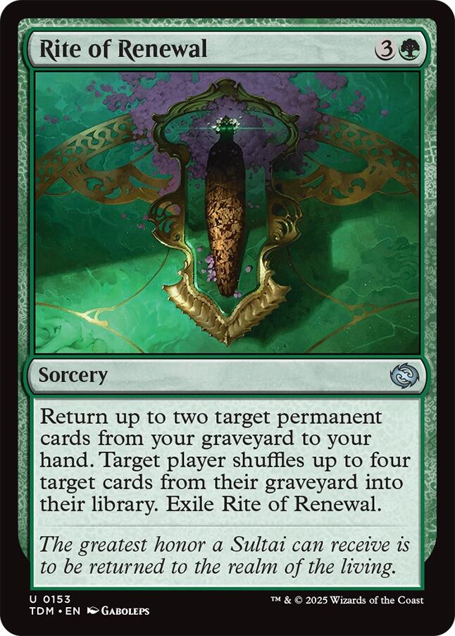 Rite of Renewal (Tarkir: Dragonstorm - #153)