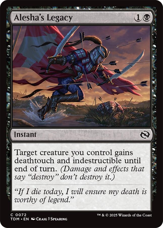 Alesha's Legacy (Tarkir: Dragonstorm - #72)