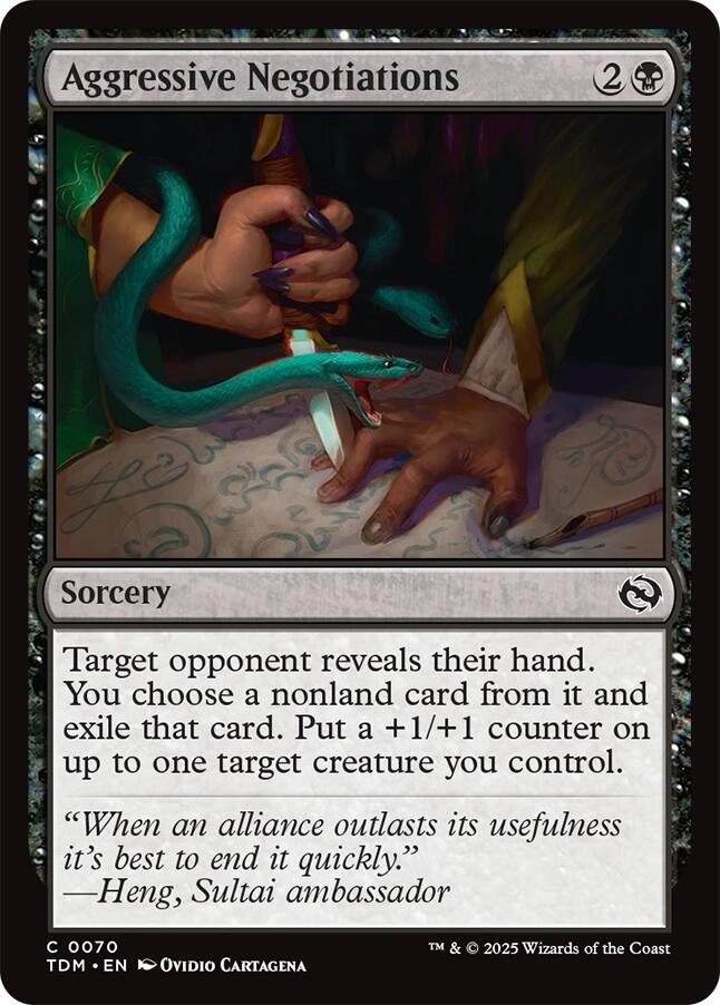 Aggressive Negotiations (Tarkir: Dragonstorm - #70)