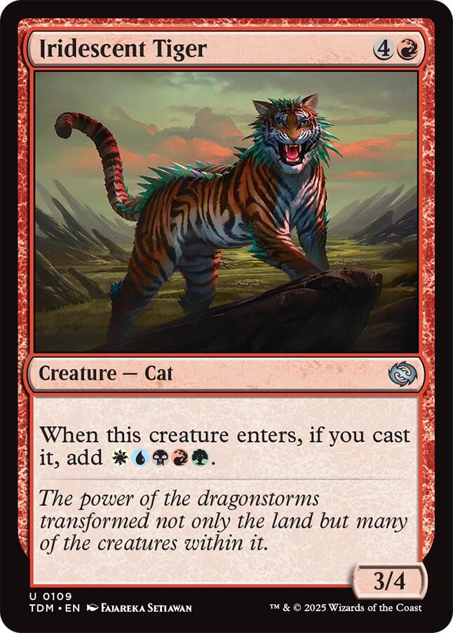 Iridescent Tiger (Tarkir: Dragonstorm - #109)