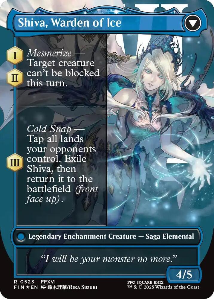 Jill, Shiva's Dominant (Borderless) (Surge Foil) (Back)