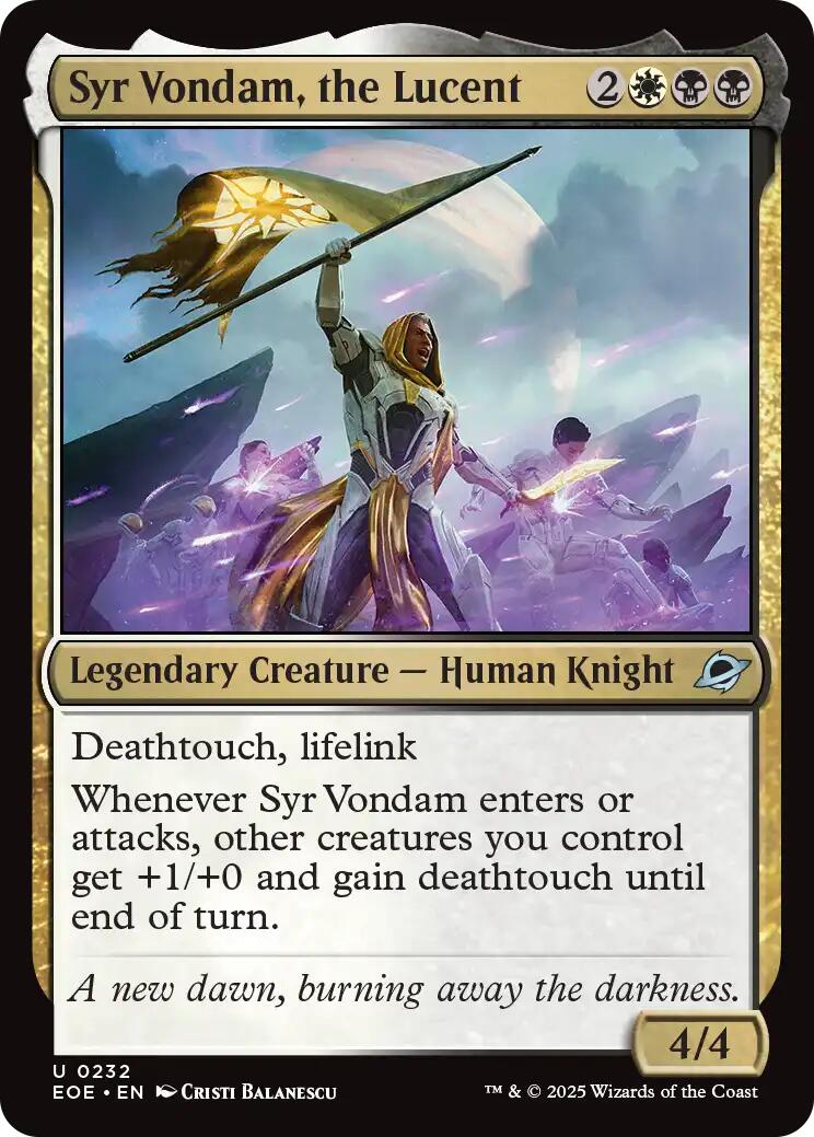 Syr Vondam, the Lucent (Edge of Eternities - #232)