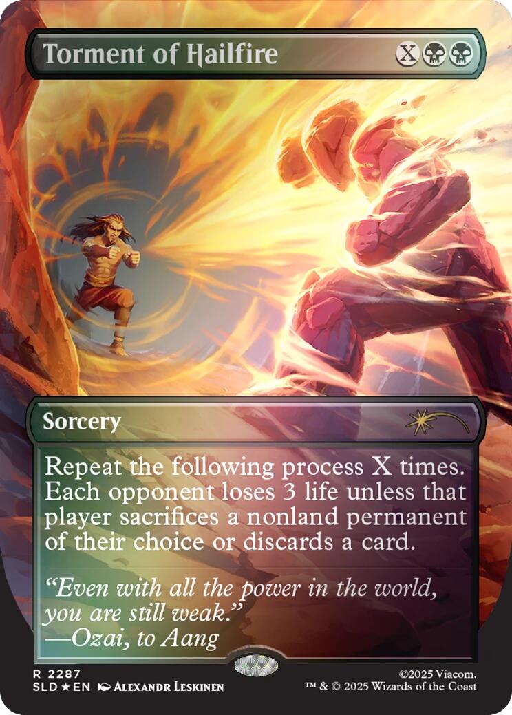 Torment of Hailfire (2287) (Rainbow Foil)