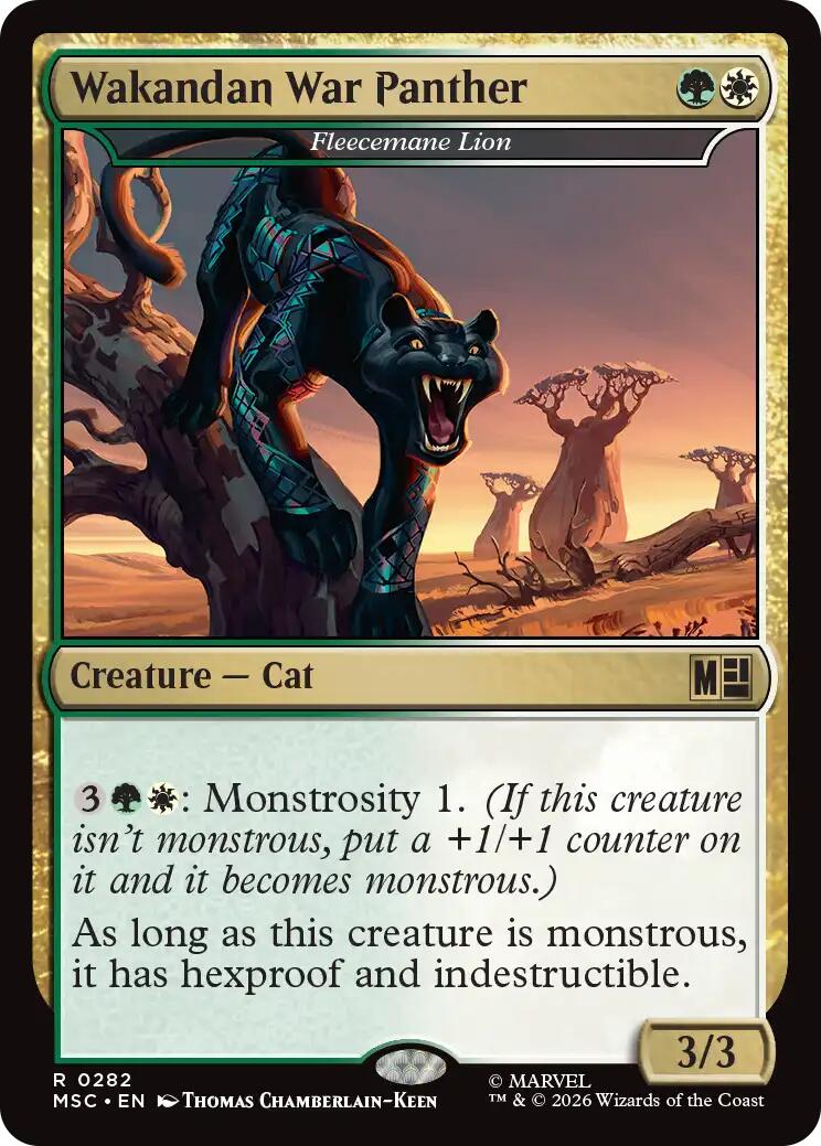 Wakandan War Panther - Fleecemane Lion