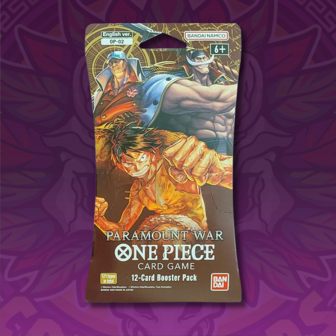 One Piece Card Game OP-02 Paramount War Sleeved Booster Pack Sealed