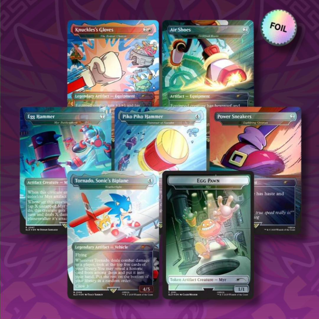 Secret Lair x Sonic the Hedgehog Superdrop: Turbo Gear (Rainbow Foil) - (SLD)