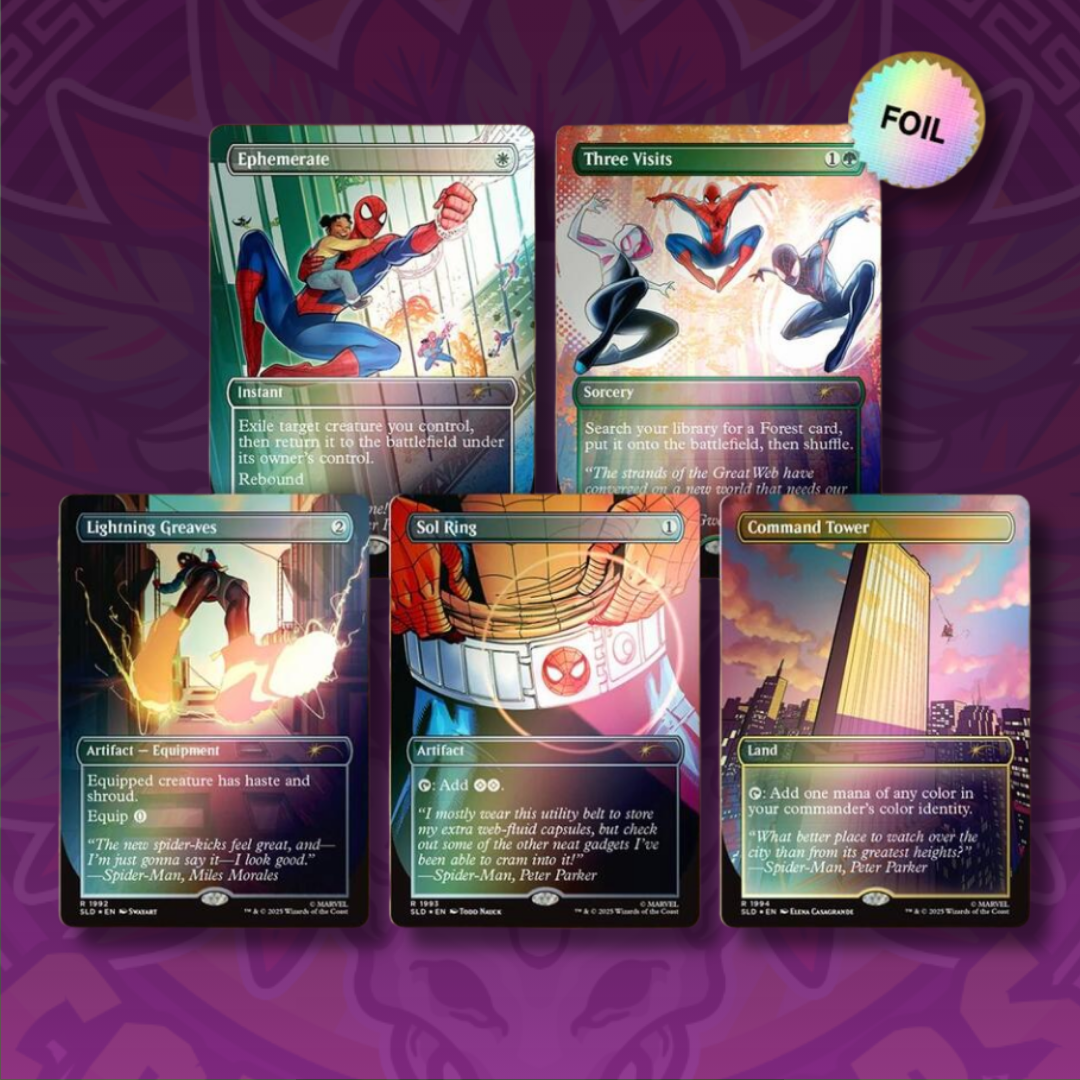 Secret Lair Drop: Secret Lair x Marvel's Spider-Man: Heroic Deeds - Rainbow Foil Edition - (SLD)