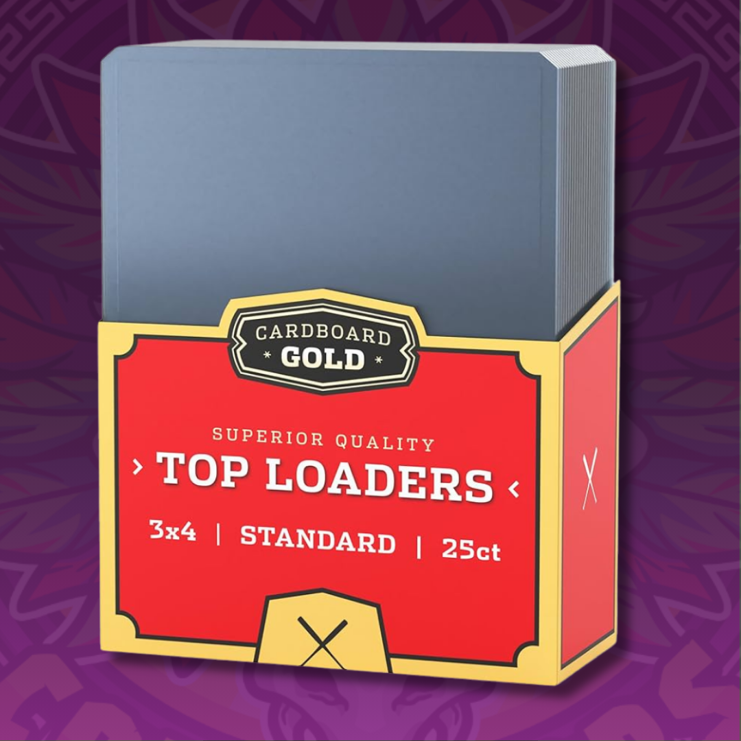 Toploader Standard (25ct) - Cardboard Gold
