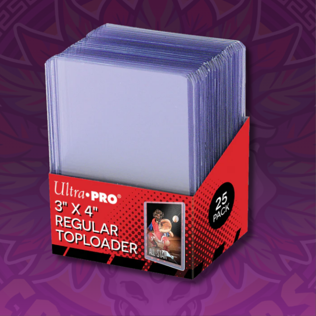 Ultra PRO 3" x 4" Clear Regular Toploaders 25ct – Standard Size Card Holders