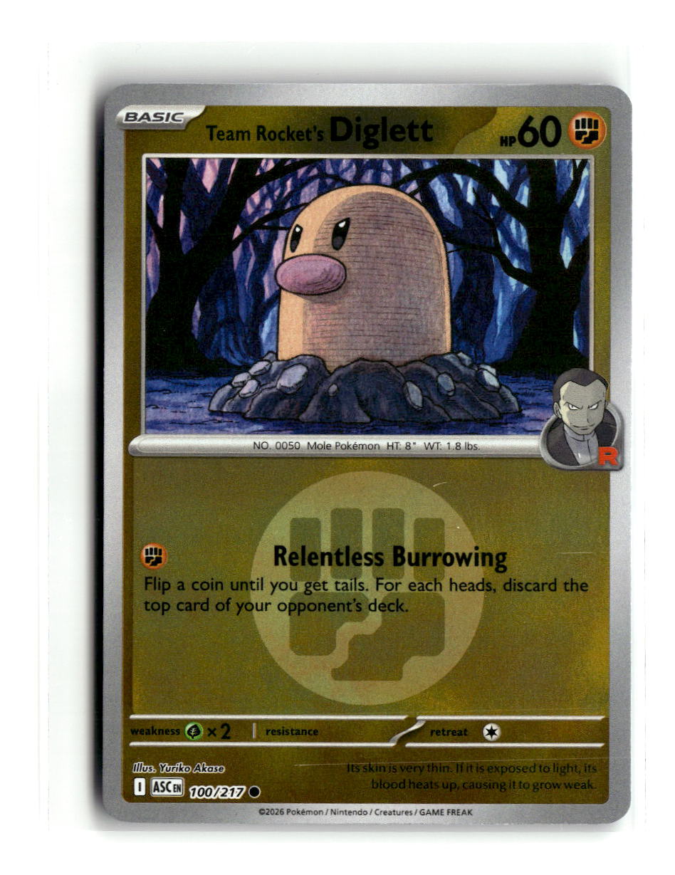 Team Rocket's Diglett (Energy Symbol Pattern)