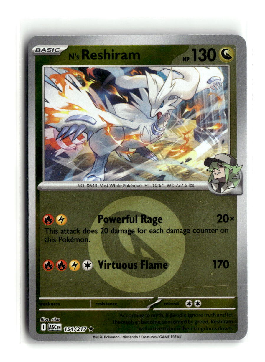 N's Reshiram (Energy Symbol Pattern) | Near Mint / English / Reverse Holofoil