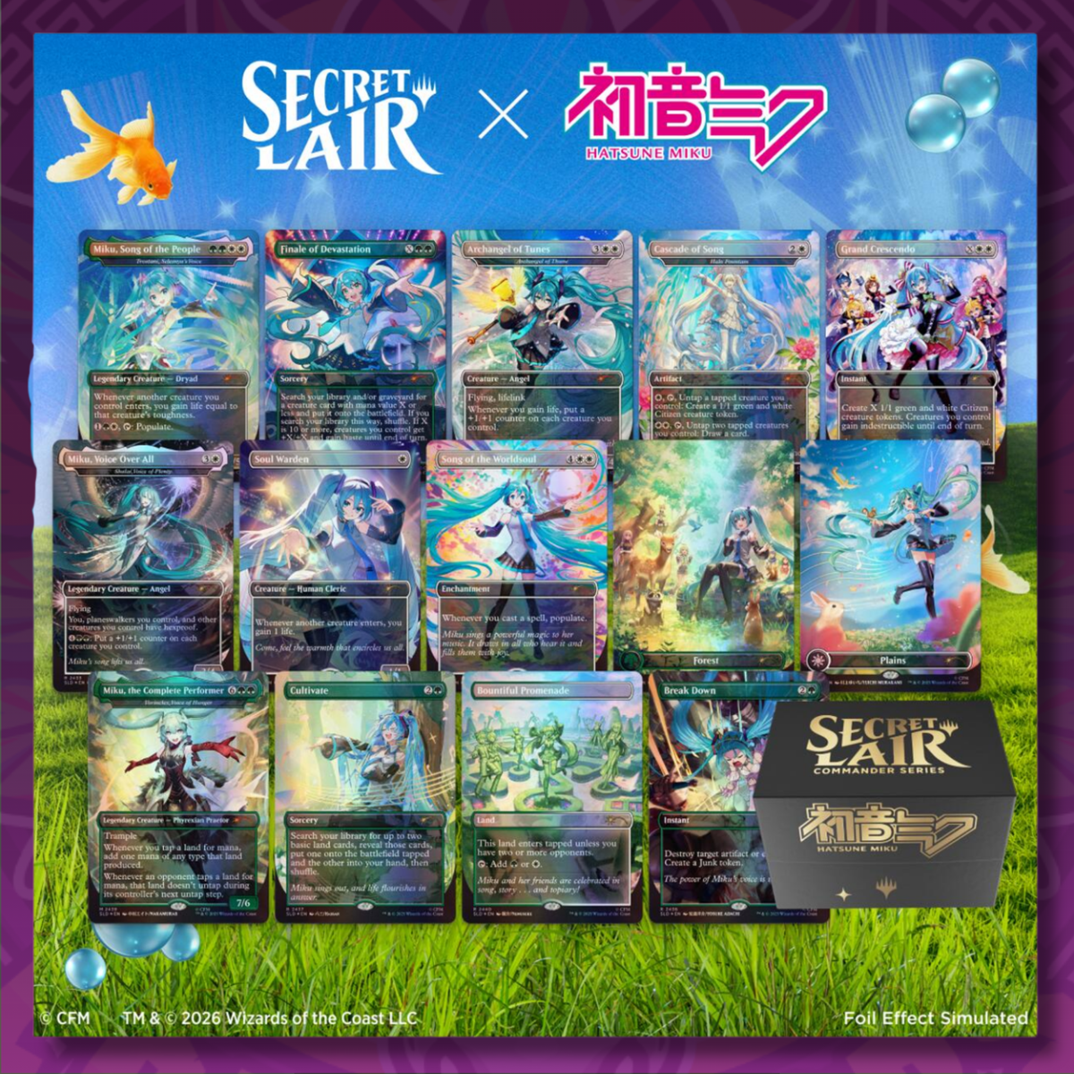 Secret Lair Commander Deck: Hatsune Miku (SLD)