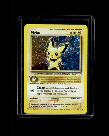 Pichu - Neo Genesis #012/111 Holo Rare Raw Pokemon TCG