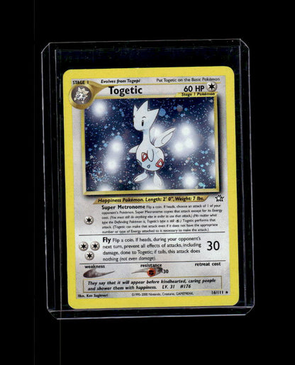 Togetic - Neo Genesis #016/111 Unlimited Holo Rare Raw Pokemon TCG