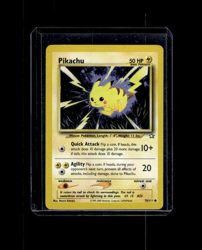 Pikachu - Neo Genesis #070/111 Common Raw Pokemon TCG