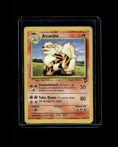 Arcanine - Base Set #023/102 Uncommon Raw Pokemon TCG