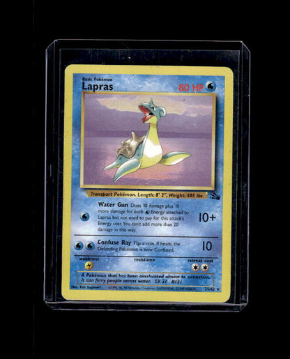 Lapras (25) - Fossil #25/62 Rare Raw Pokemon TCG