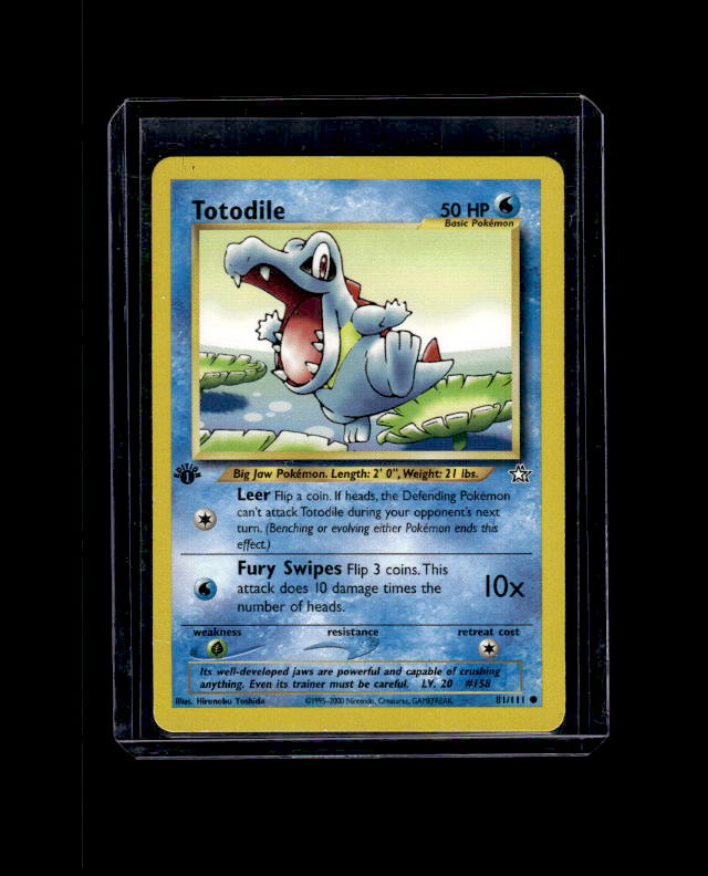 Totodile (81) - Neo Genesis #081/111 1st Edition Common Raw Pokemon TCG