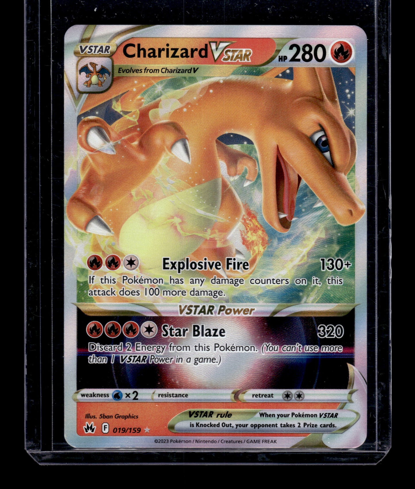 Charizard VSTAR - Crown Zenith #019/159 Ultra Rare Raw Pokemon TCG