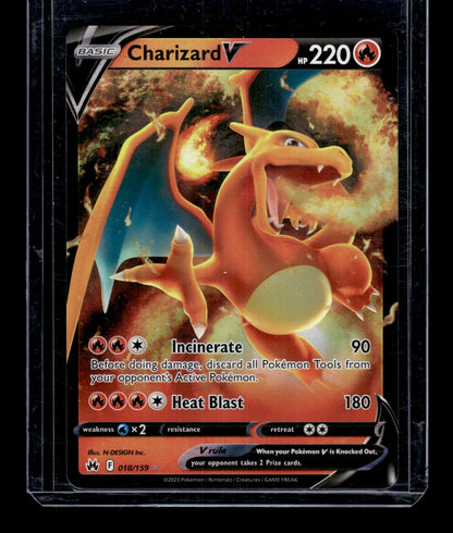 Charizard V - Crown Zenith #018/159 Ultra Rare Raw Pokemon TCG