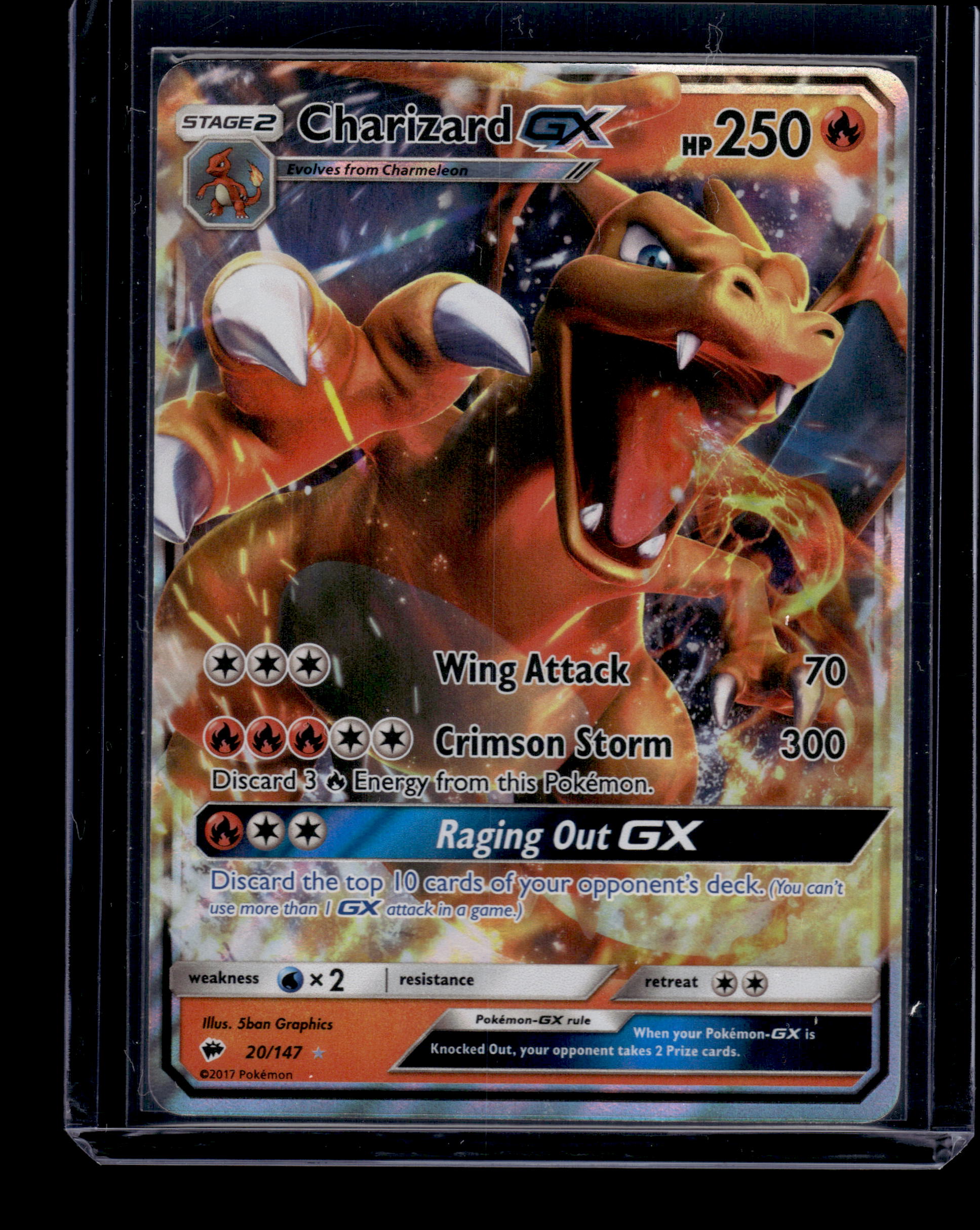 Charizard GX - SM - Burning Shadows #20/147 Holofoil Ultra Rare Raw Pokemon TCG