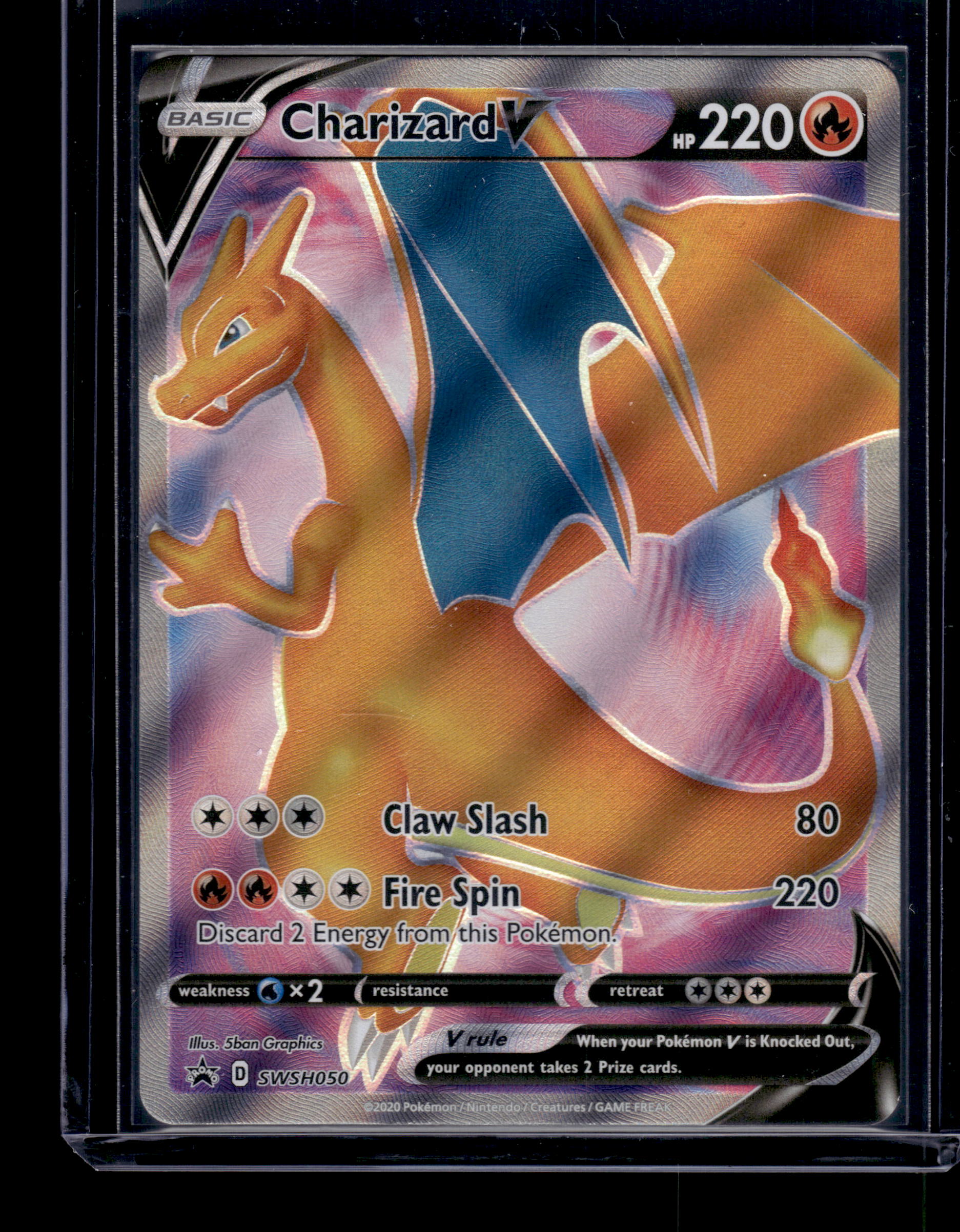 Charizard V - SWSH: Sword & Shield Promo Cards #SWSH050 Holofoil Promo Raw