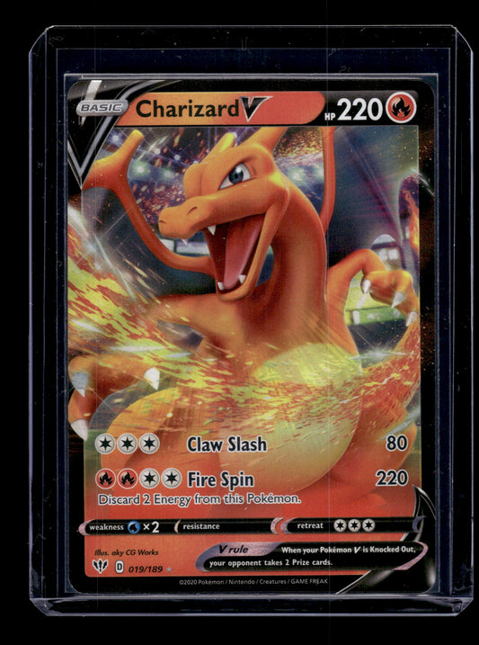 Charizard V - SWSH03: Darkness Ablaze #019/189 Ultra Rare Raw