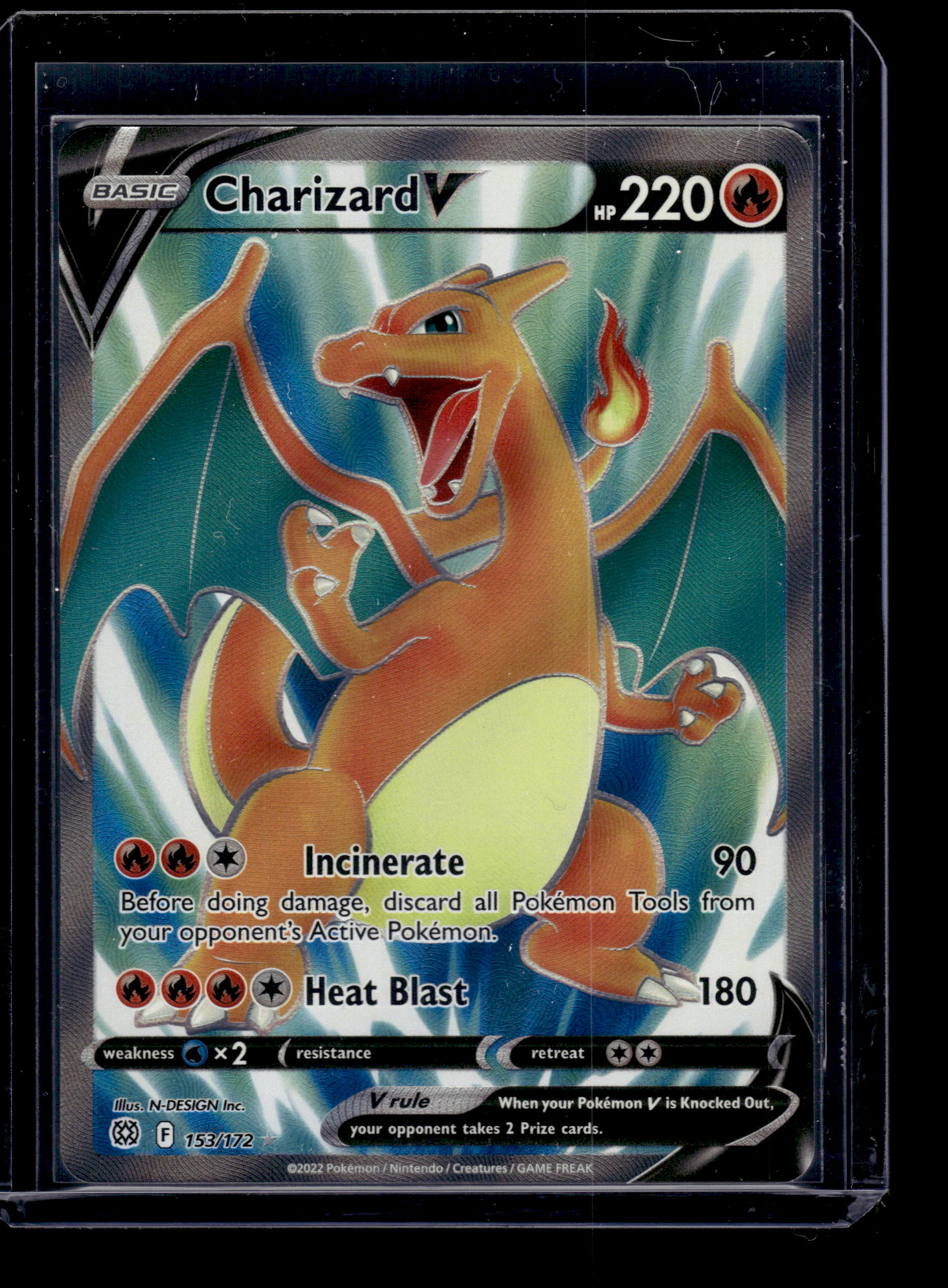 Charizard V (Full Art) - SWSH09: Brilliant Stars #153/172 Holofoil Ultra Rare