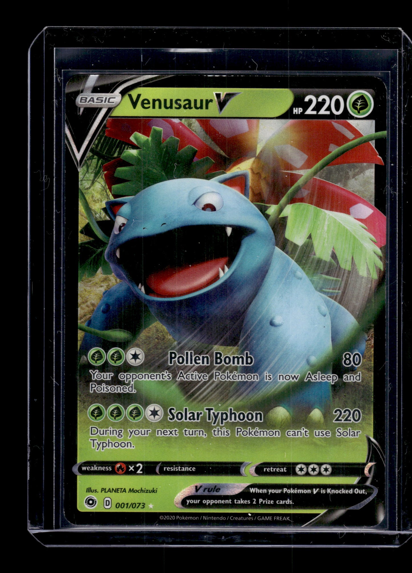 Venusaur V - Champion's Path #01/73 Holofoil Ultra Rare Raw Pokemon TCG