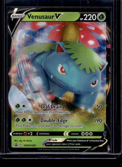 Venusaur V - SWSH: Sword & Shield Promo Cards #SWSH100 Promo Raw