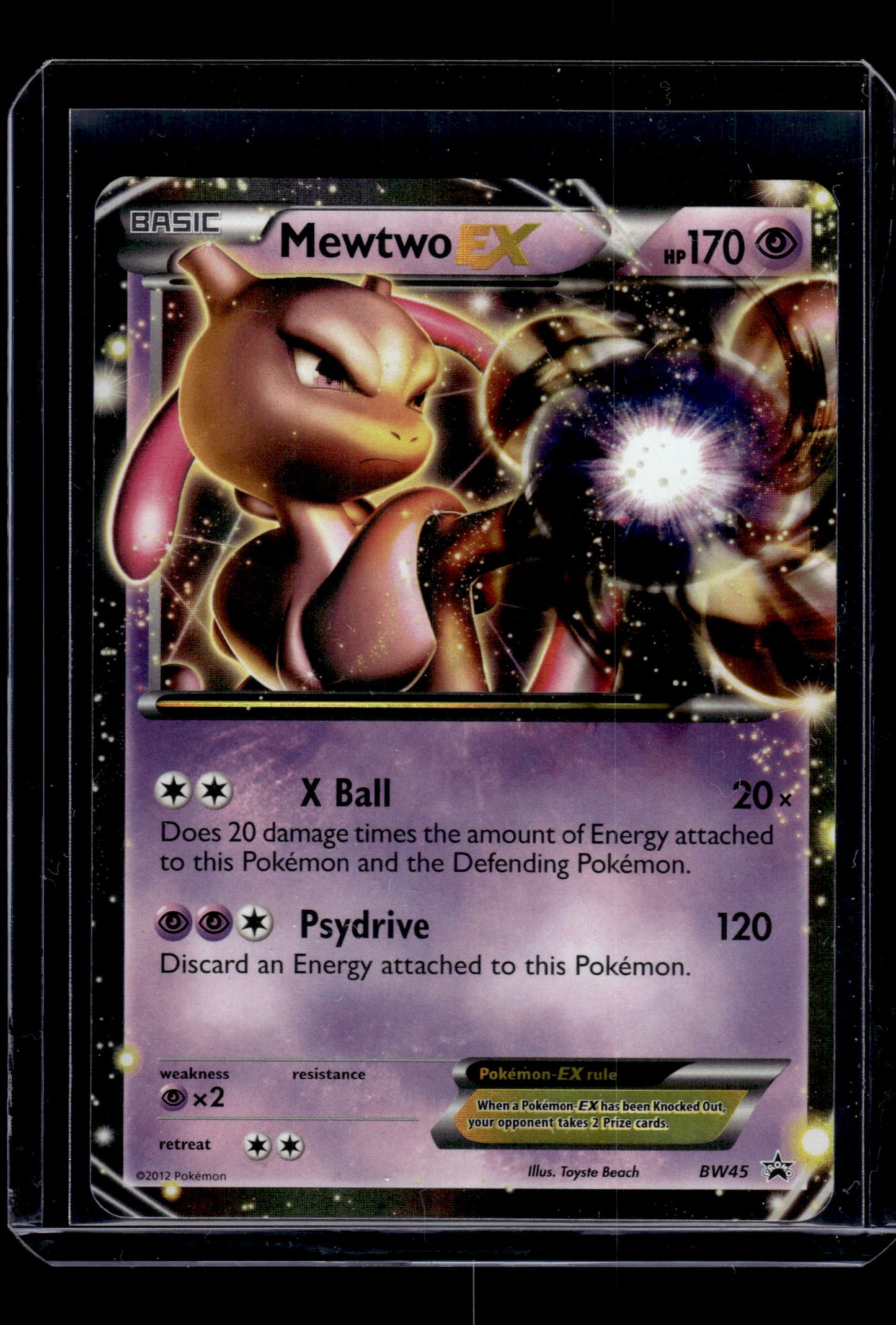 Mewtwo EX - Black and White Promos #BW45 Holofoil Promo Raw Pokemon TCG