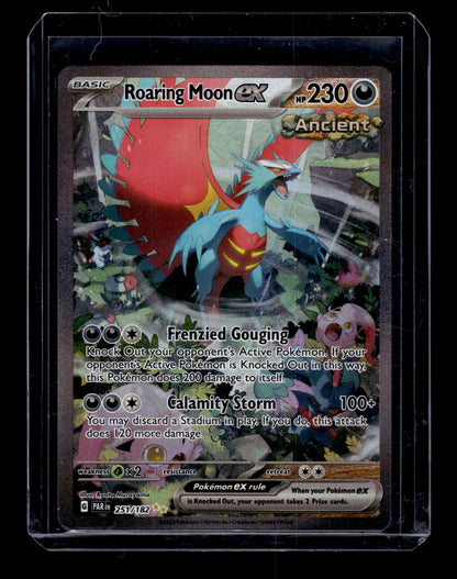 Roaring Moon ex - SV04: Paradox Rift #251/182 SIR Raw Pokemon TCG