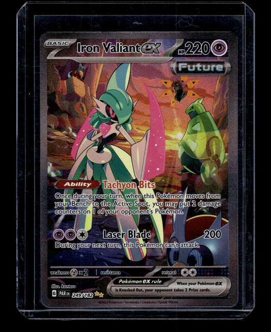 Iron Valiant ex - SV04: Paradox Rift #249/182 SIR Raw Pokemon TCG