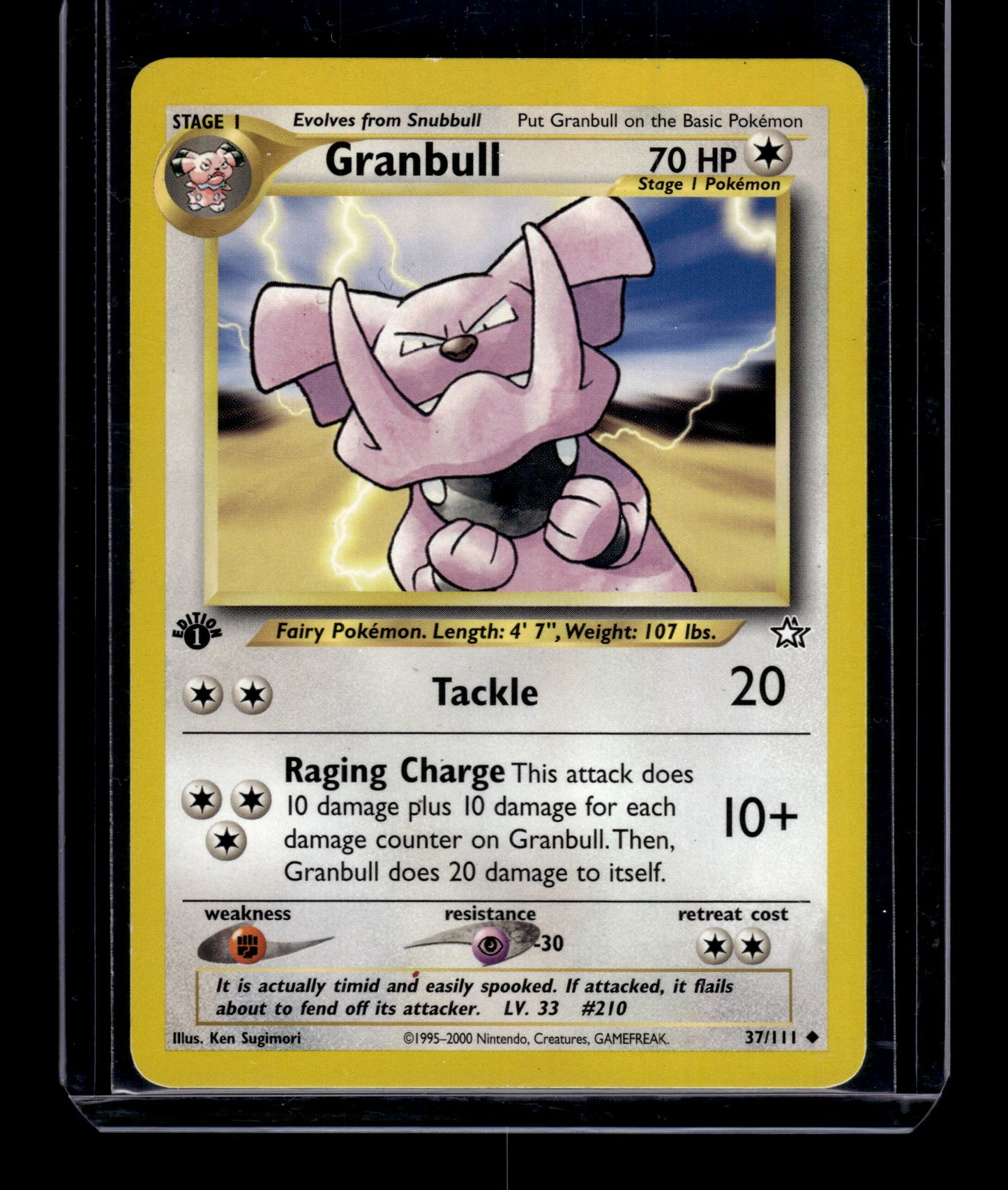 Granbull - Neo Genesis #037/111 1st Edition Uncommon Raw Pokemon TCG