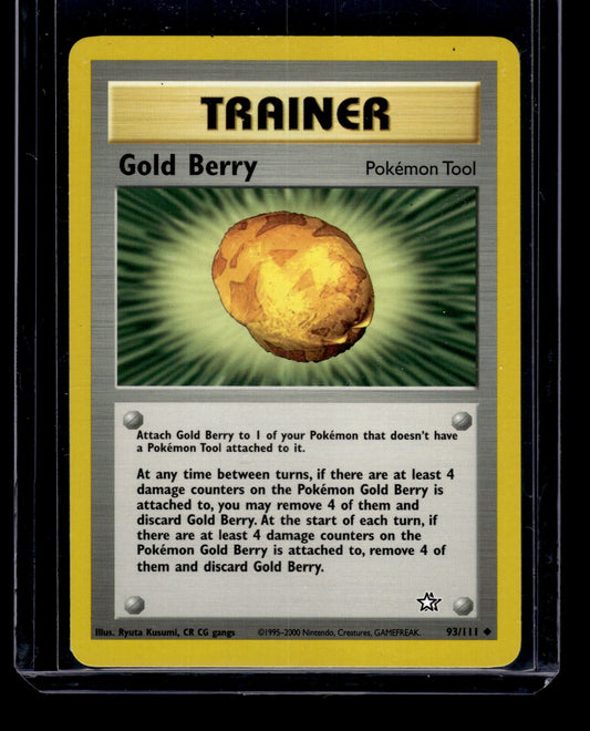 Gold Berry - Neo Genesis #093/111 Uncommon Raw Pokemon TCG