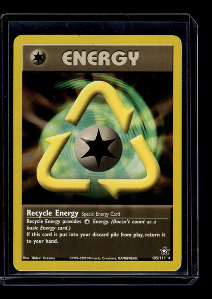 Recycle Energy - Neo Genesis #105/111 Rare Raw Pokemon TCG