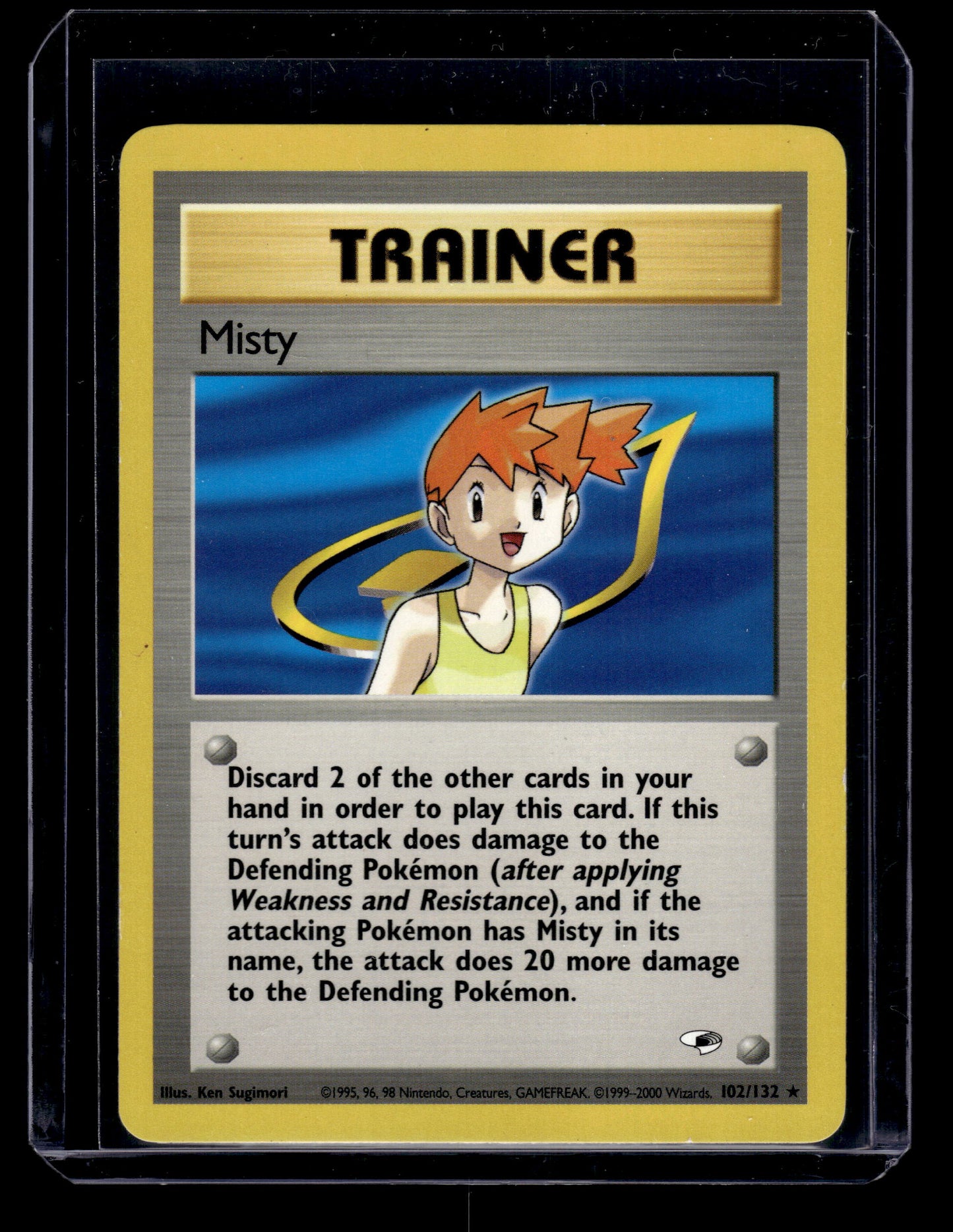 Misty (102) - Gym Heroes #102/132 Rare Raw Pokemon TCG