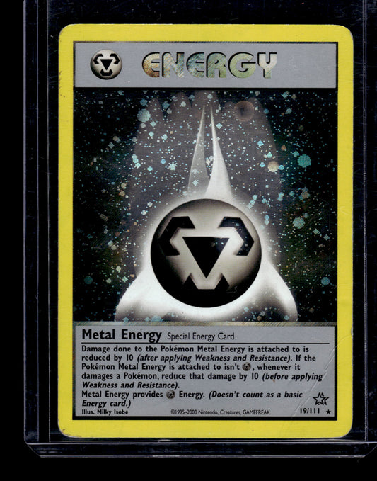 Metal Energy - Neo Genesis #019/111 Holo Rare Raw Pokemon TCG