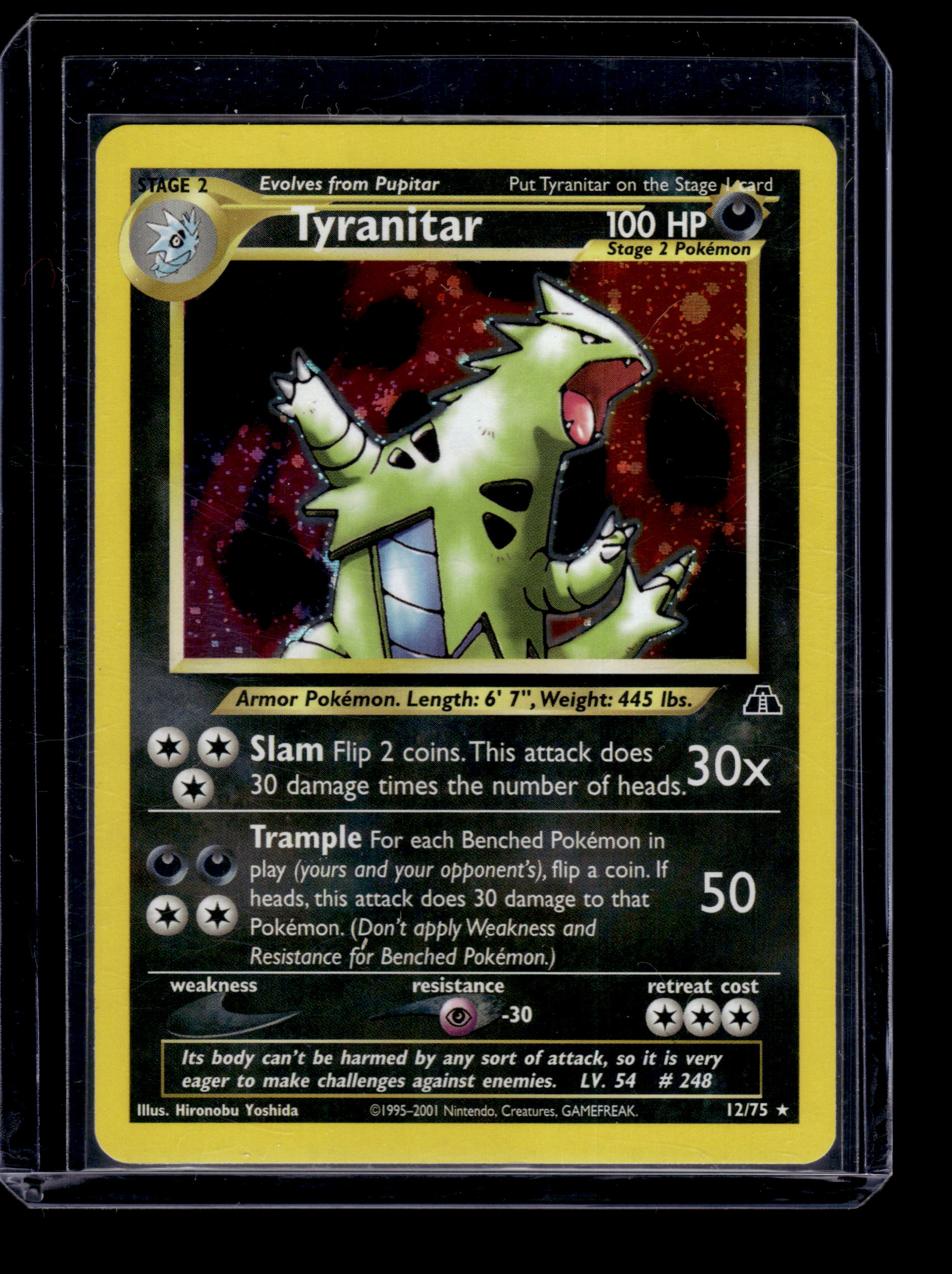 Tyranitar (12) - Neo Discovery #12/75 Holo Rare Raw Pokemon TCG