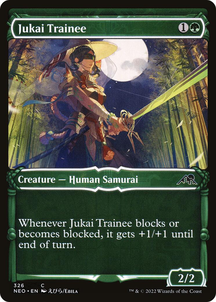 Jukai Trainee (Showcase) (Kamigawa: Neon Dynasty - #326)