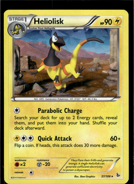 Heliolisk - XY - Flashfire #37/106 Rare Raw