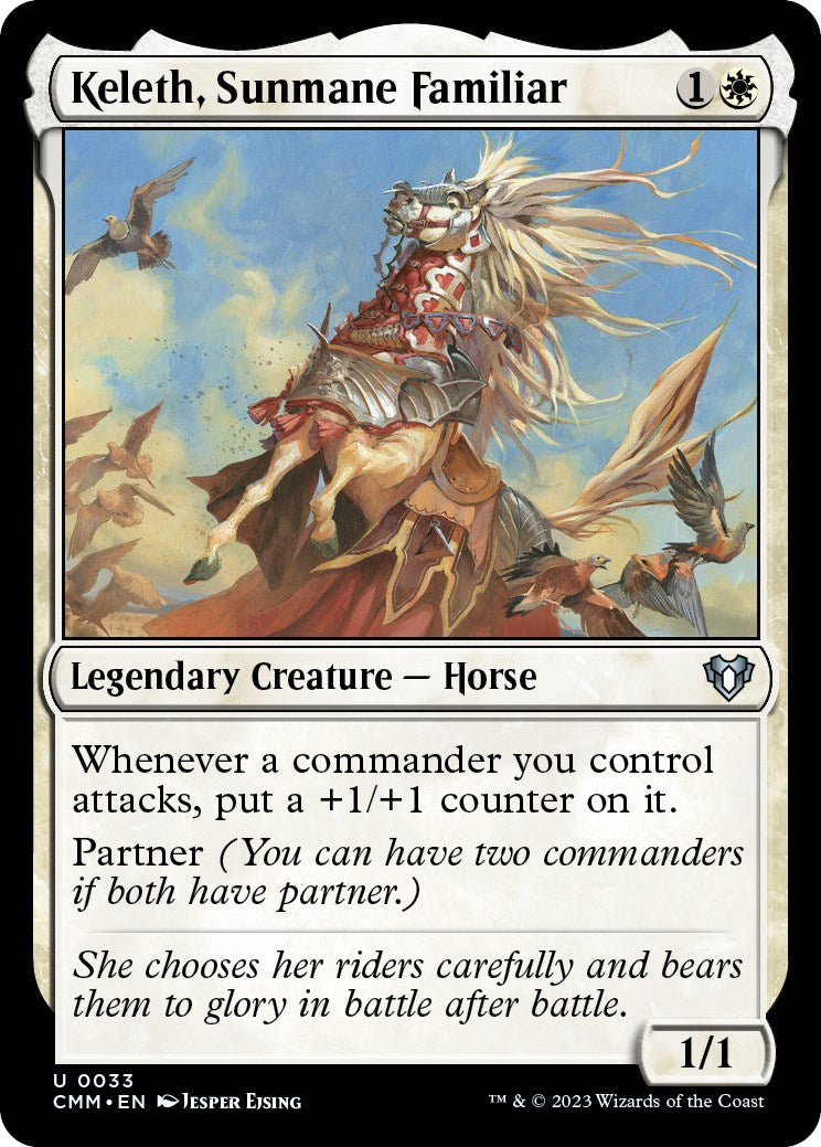 Keleth, Sunmane Familiar (Commander Masters - #33)