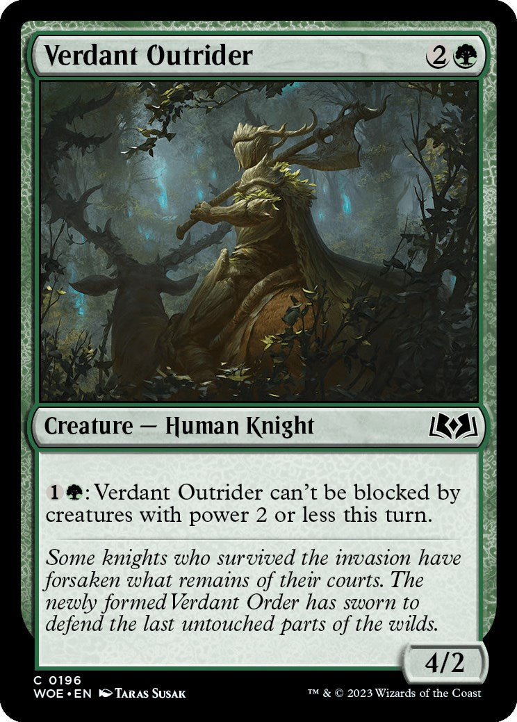 Verdant Outrider (Wilds of Eldraine - #196)