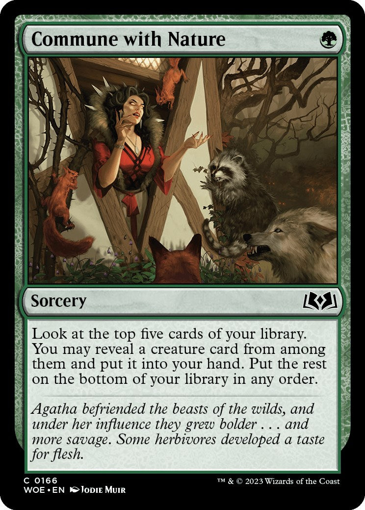 Commune with Nature (Wilds of Eldraine - #166)